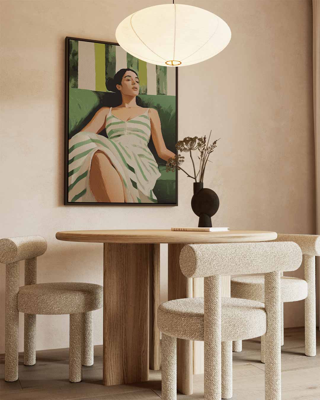 Rust in Strepen Kunstwerk-canvas-dibond-plexiglas-wanddecoratie-WallArtistic