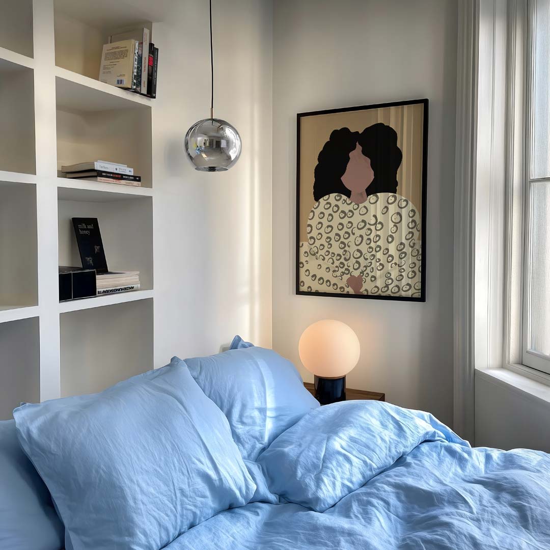 Stijlvolle Abstracte Vrouwelijke Portretposter-WallArtistic