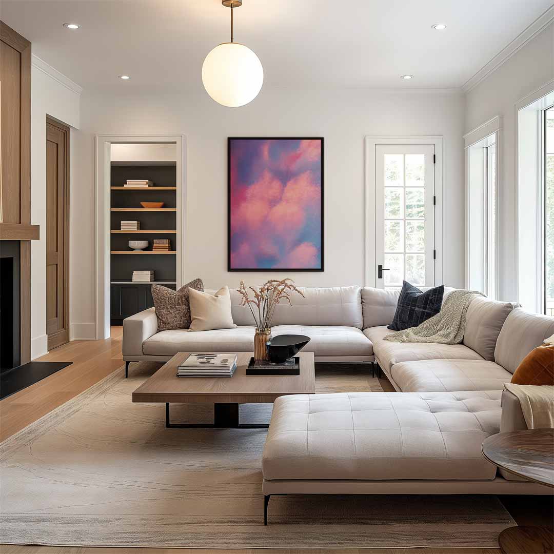 Dromerige Wolkenlucht Kunstwerk-canvas-dibond-plexiglas-wanddecoratie-WallArtistic
