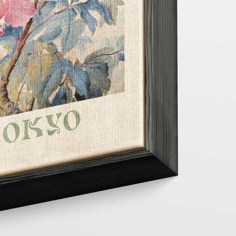 Bloemenmarkt van Tokio Kunstwerk-canvas-dibond-plexiglas-wanddecoratie-WallArtistic