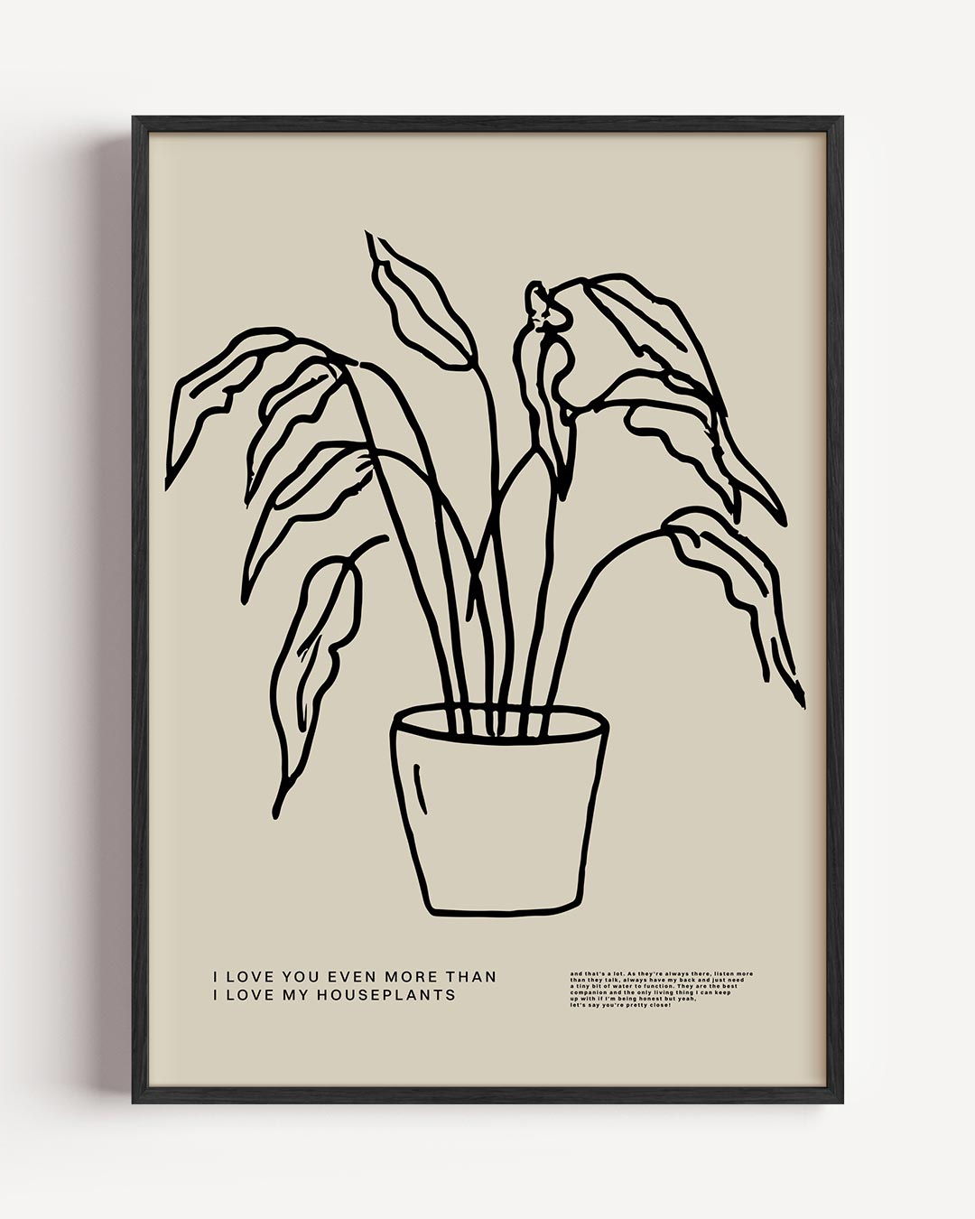 Minimalistische Plantenposter-WallArtistic