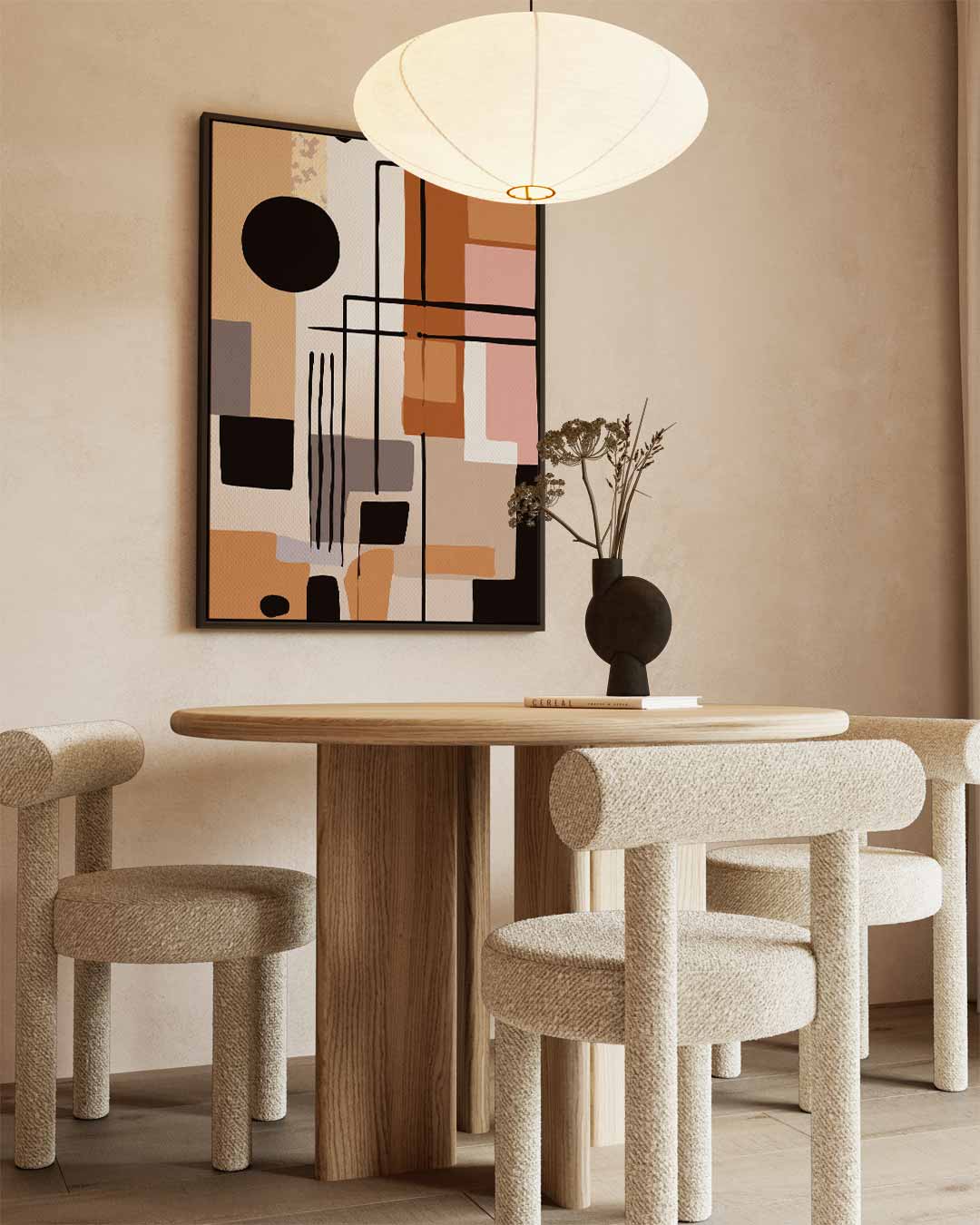 Modern Abstractie Speels Kunstwerk-canvas-dibond-plexiglas-wanddecoratie-WallArtistic