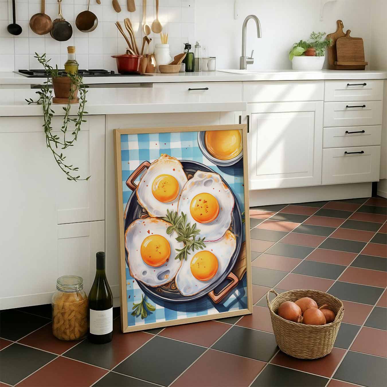 Vrolijke Sunny Side-Up Wall Art Poster