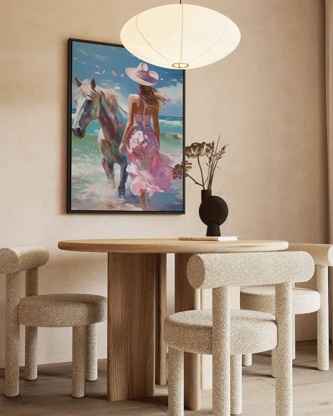 Aan de Zee met Elegantie Kunstwerk-canvas-dibond-plexiglas-wanddecoratie-WallArtistic