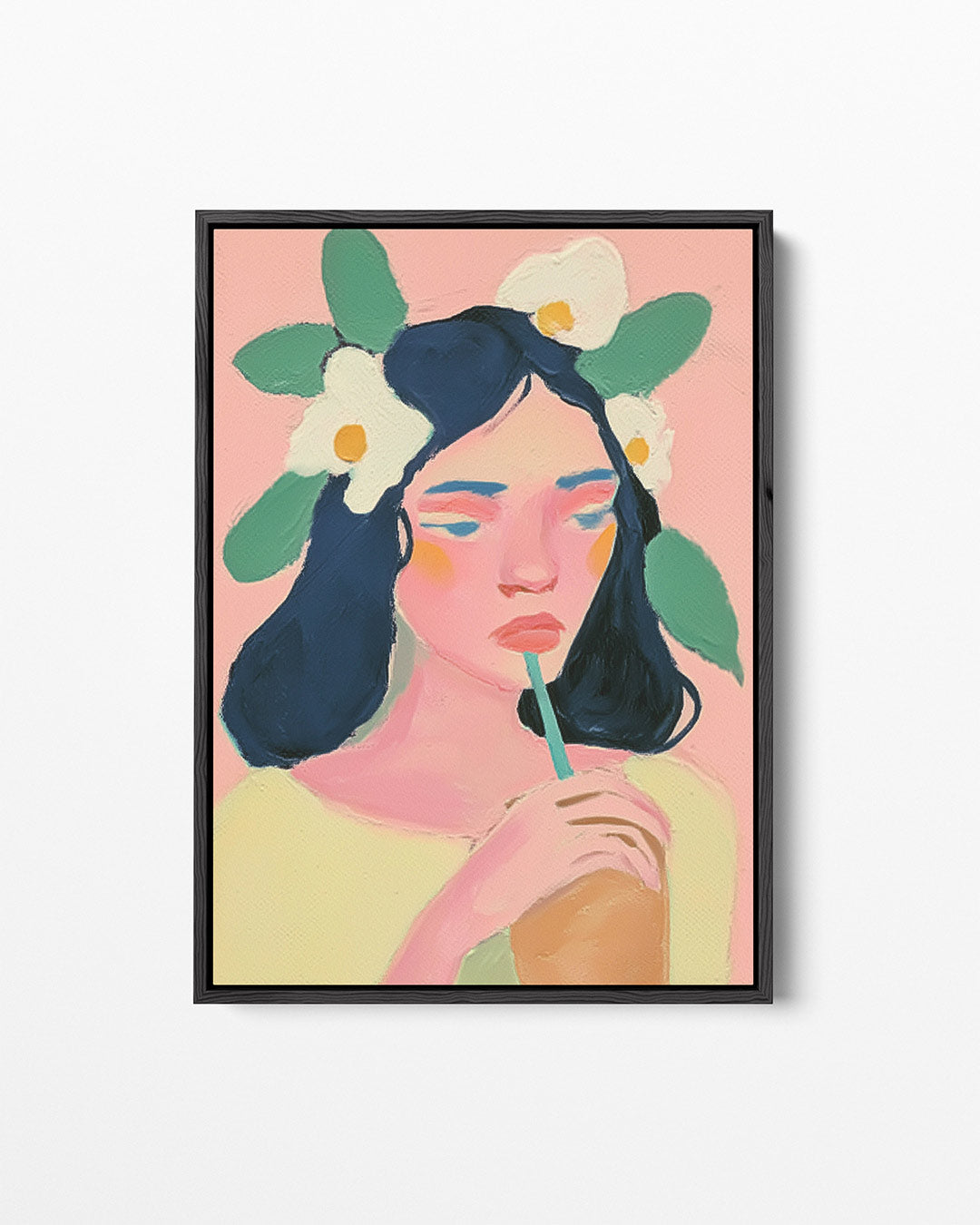 Dromerige portret Kunstwerk