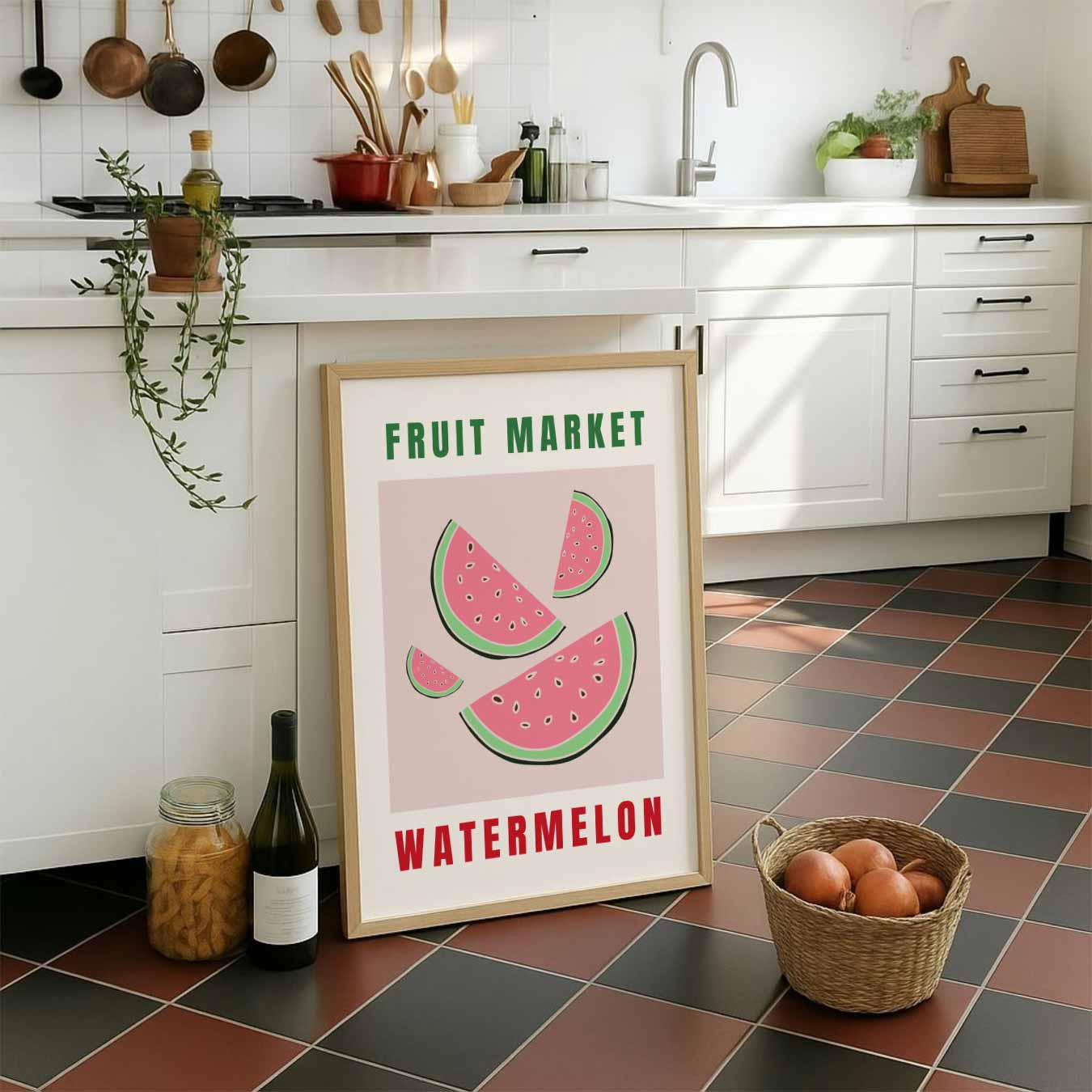 Verfrissende Watermeloen Poster-WallArtistic