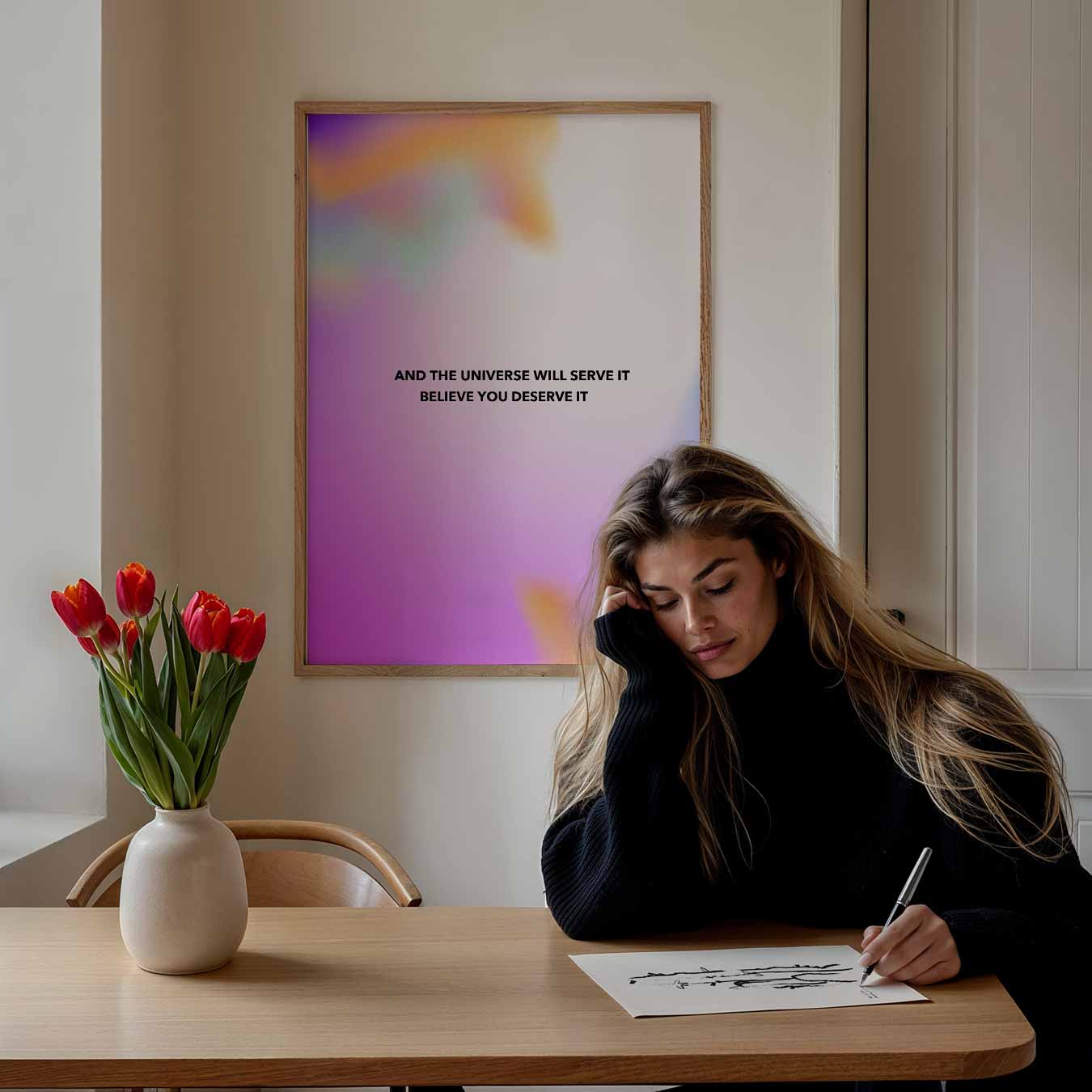 Believe You Deserve It Poster-WallArtistic