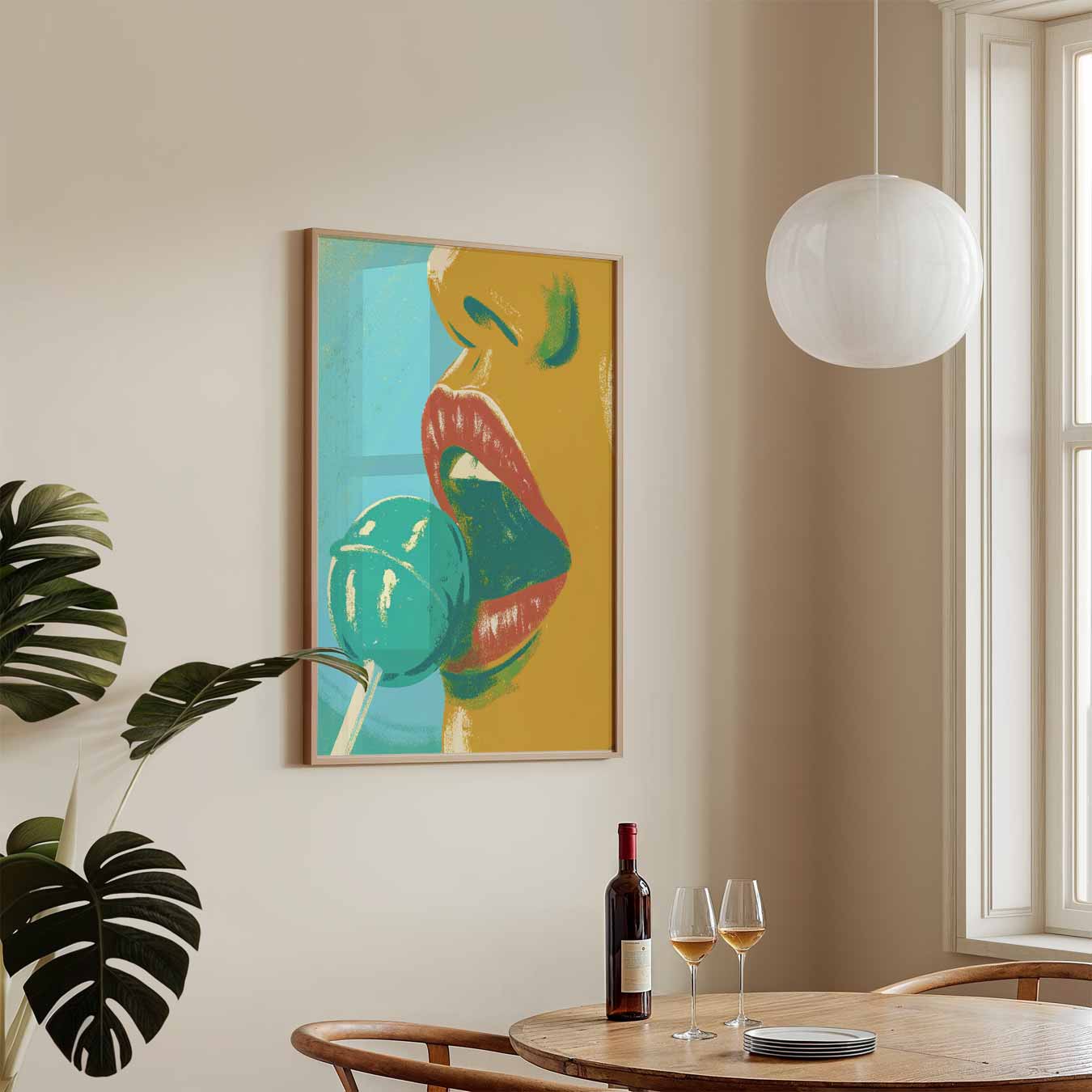 Sensuele Kunstposter met Lolly Poster