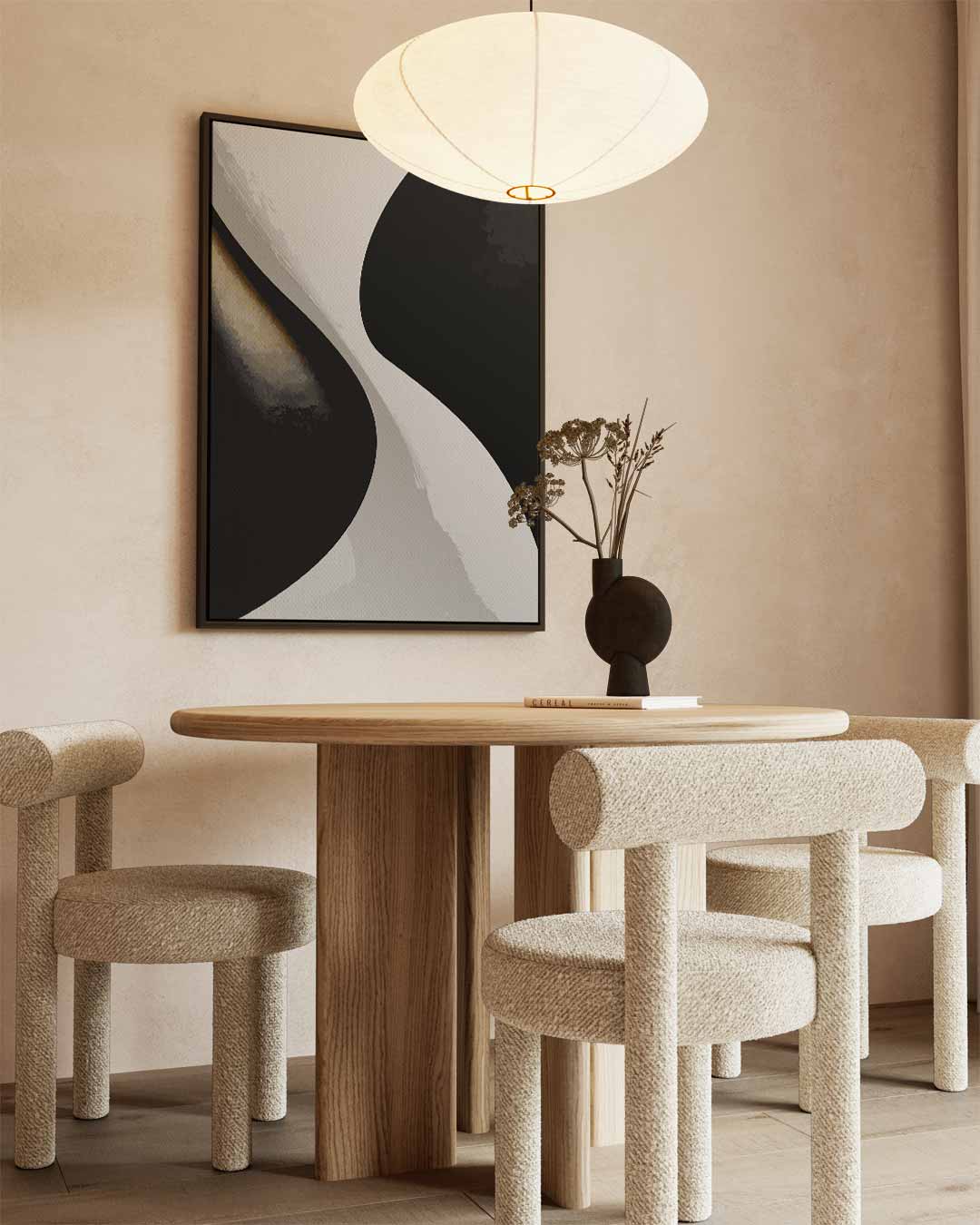Stijlvolle Abstracte Vormen Kunstwerk-canvas-dibond-plexiglas-wanddecoratie-WallArtistic