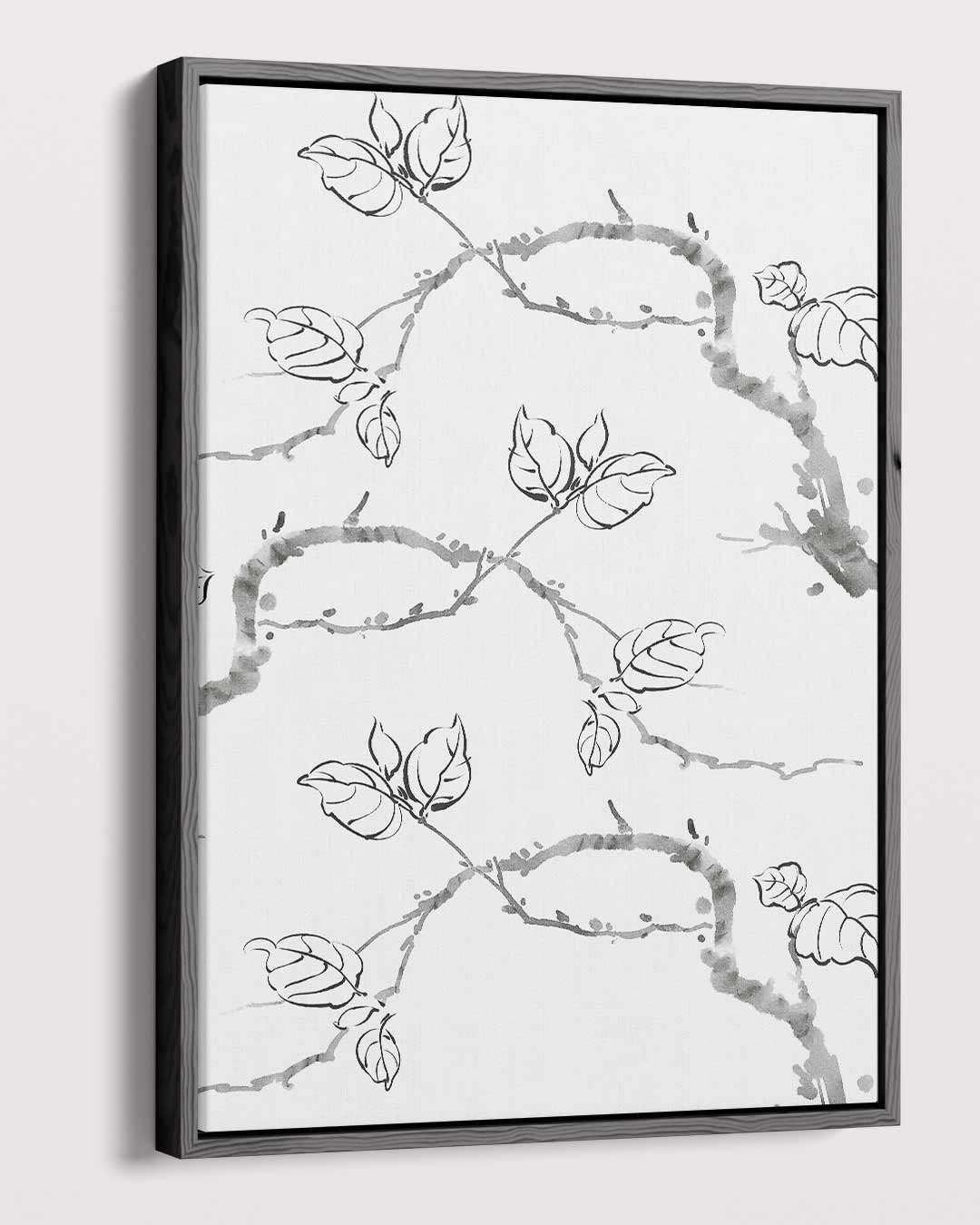 Gracieus Tekeningen van Westerse Populus Kunstwerk-canvas-dibond-plexiglas-wanddecoratie-WallArtistic