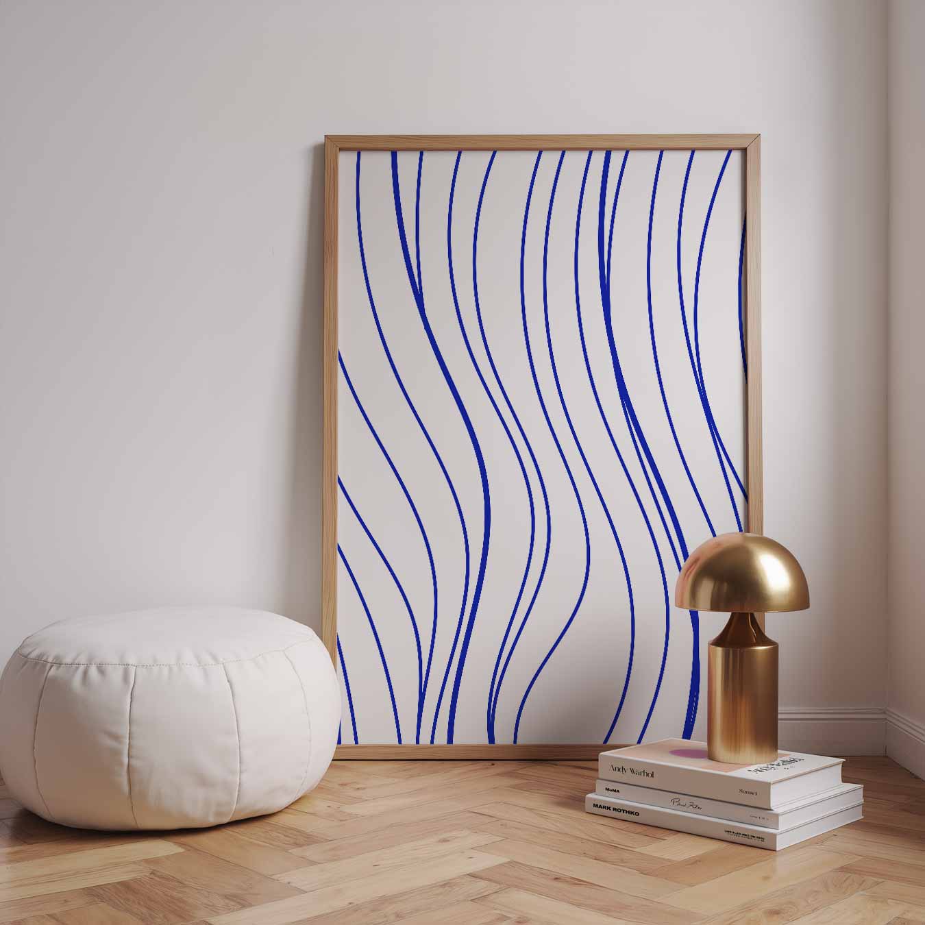 Dromerige Blauwe Golven Poster