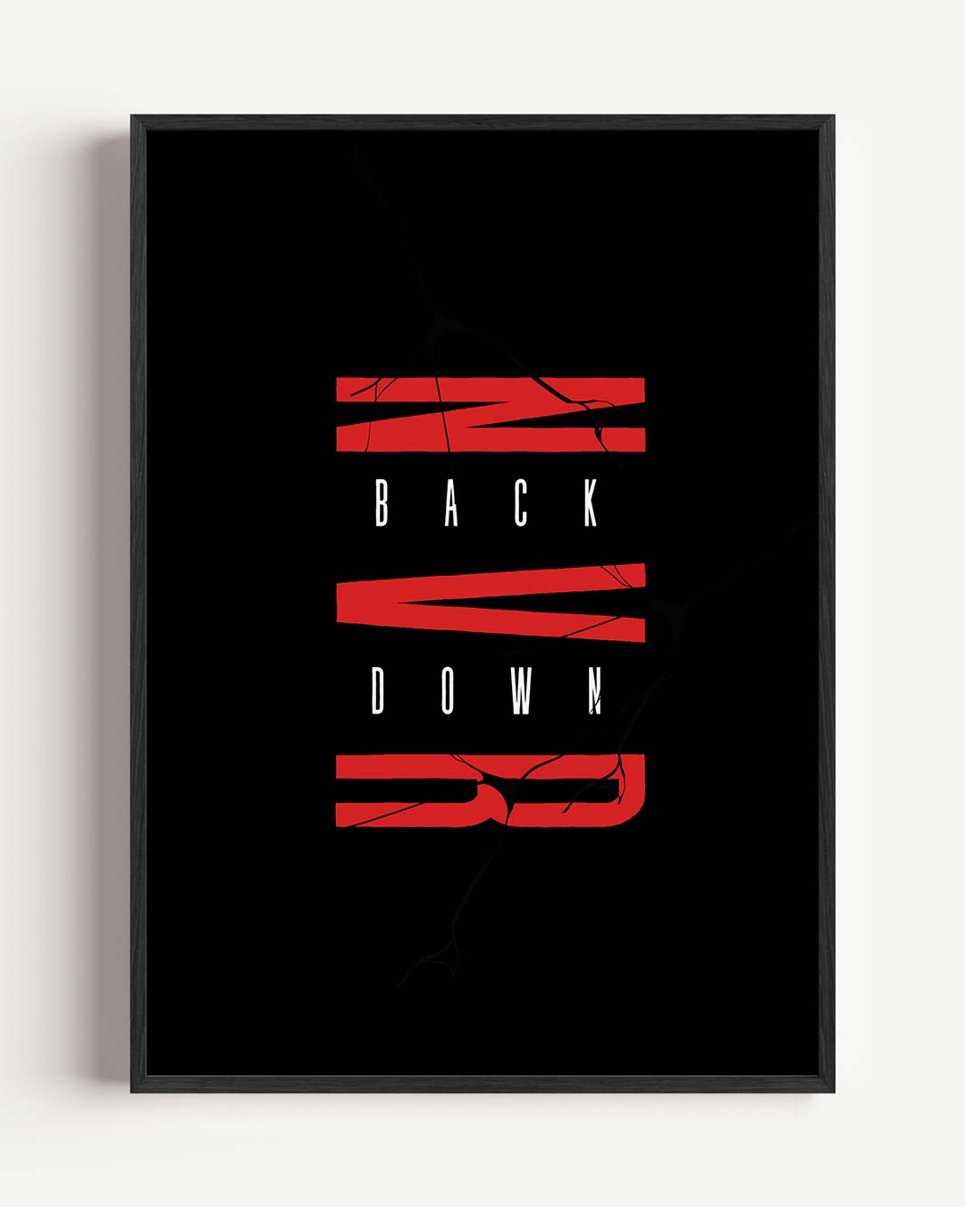 Never Back Down Poster-WallArtistic
