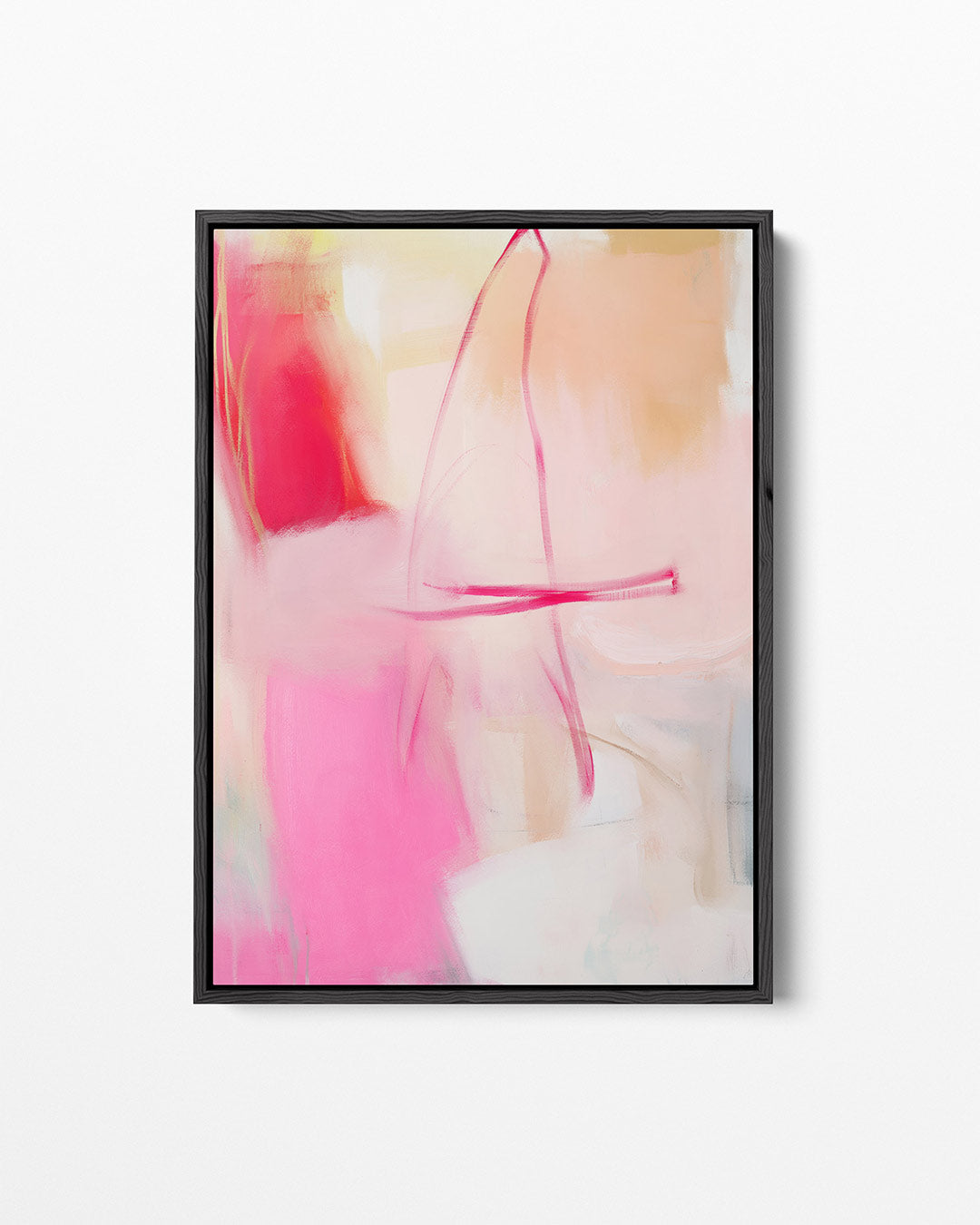 Vloeiende kleurencompositie Kunstwerk