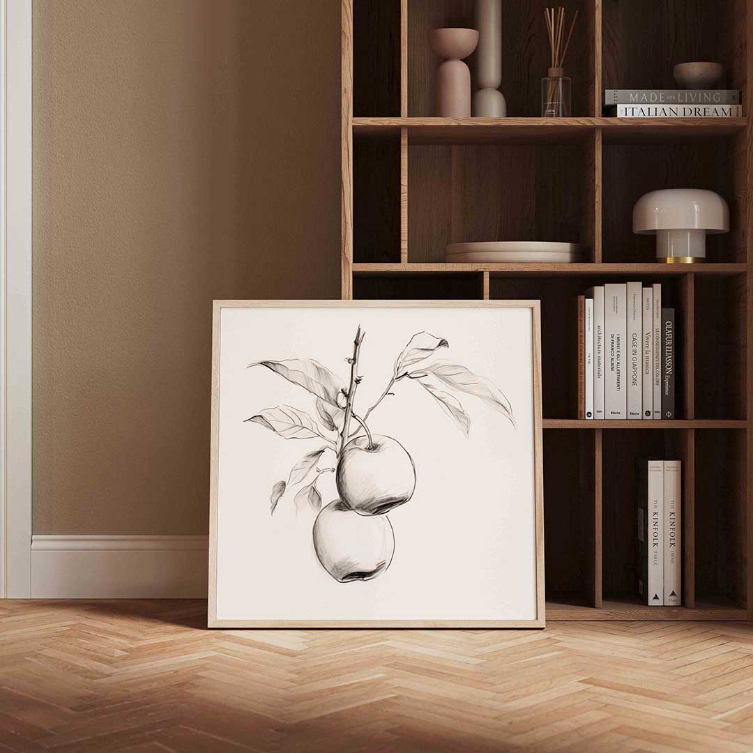 Twee appels aan tak Poster