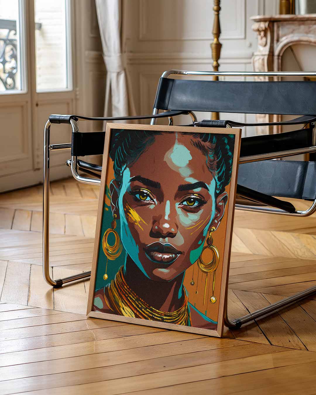 Expressieve Vrouwelijke Kracht Poster