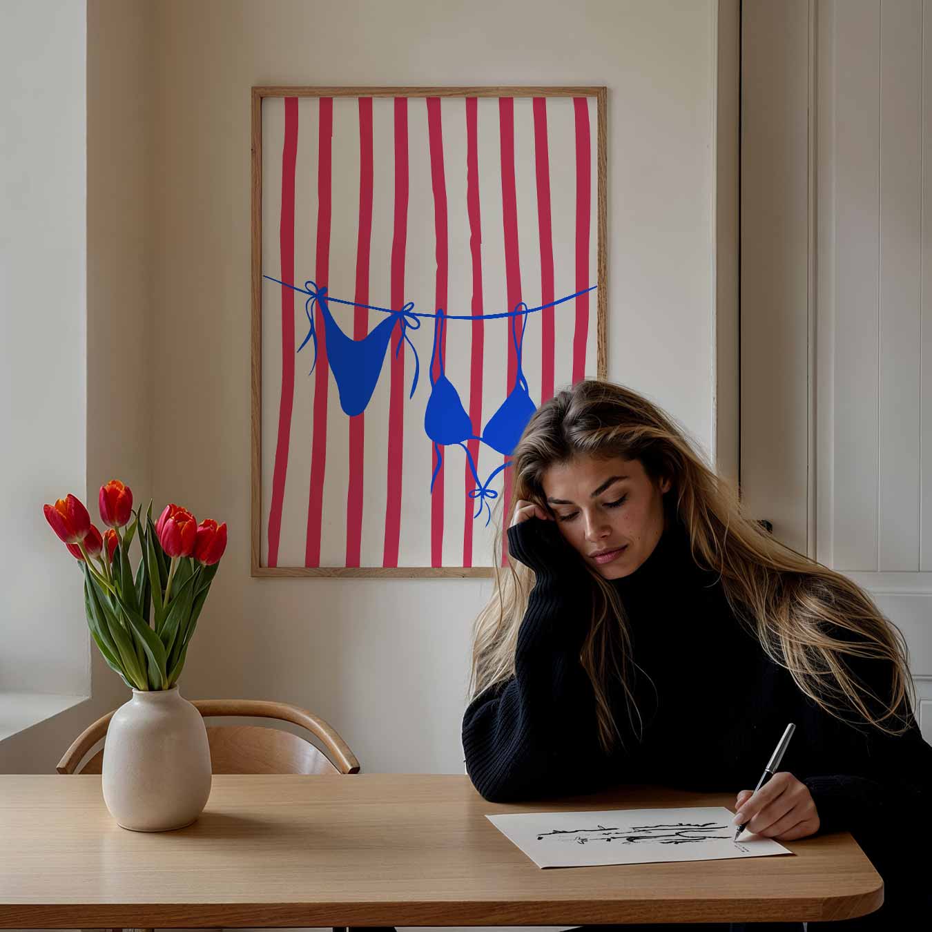 Zomerse Strandvibes Poster-WallArtistic