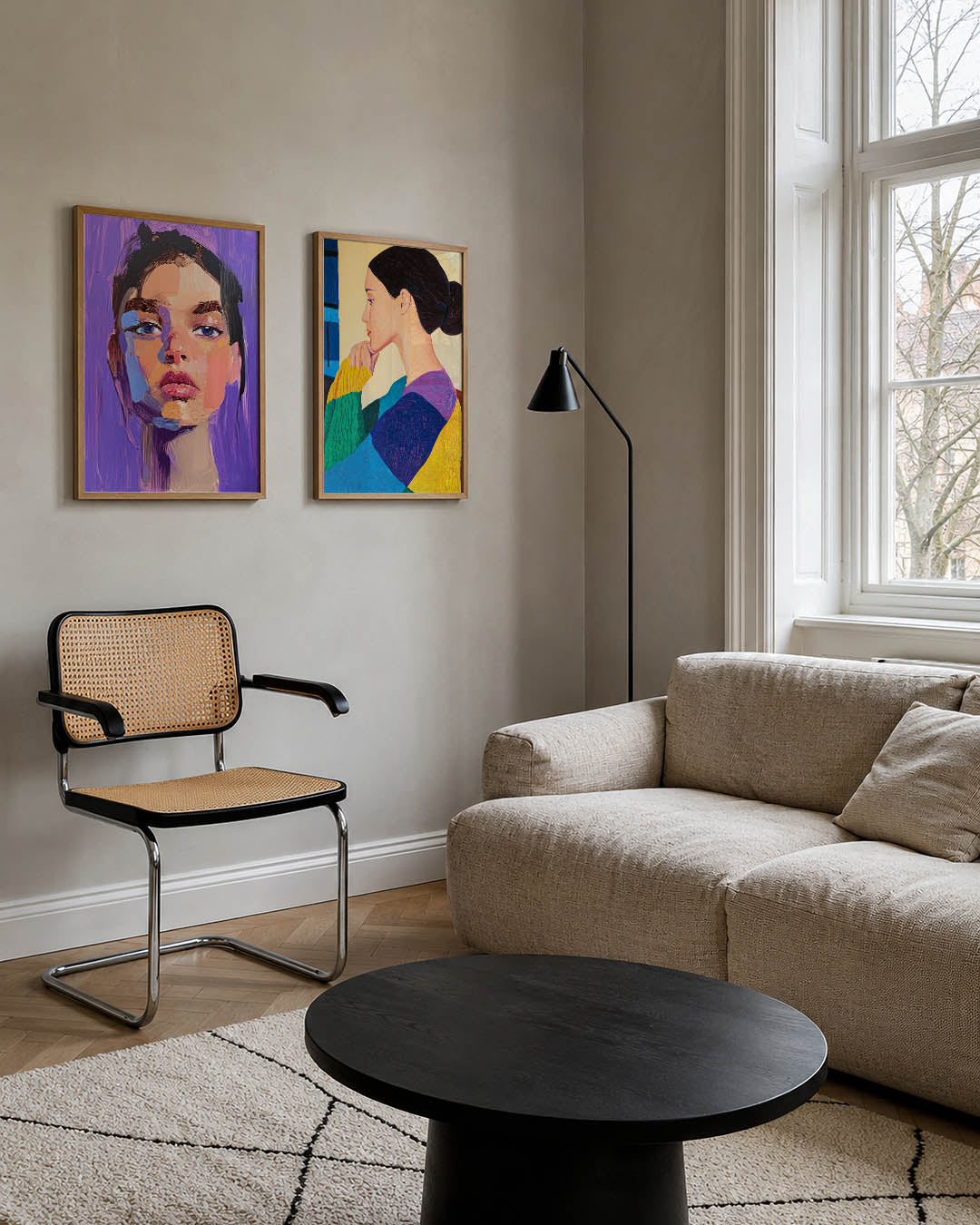 Kleurrijk portret Posterset