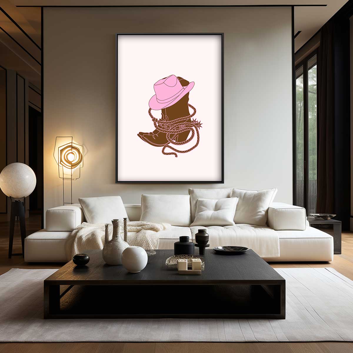 Stoere Cowboy Charme Kunstwerk-canvas-dibond-plexiglas-wanddecoratie-WallArtistic