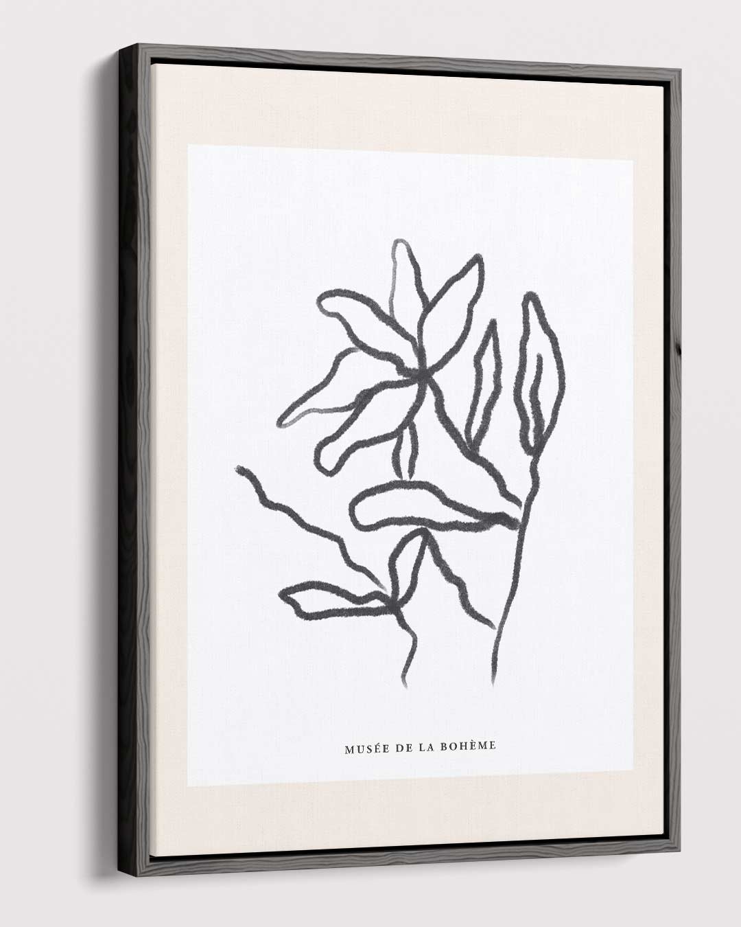 Organische Lijnen Bloem Kunstwerk-canvas-dibond-plexiglas-wanddecoratie-WallArtistic