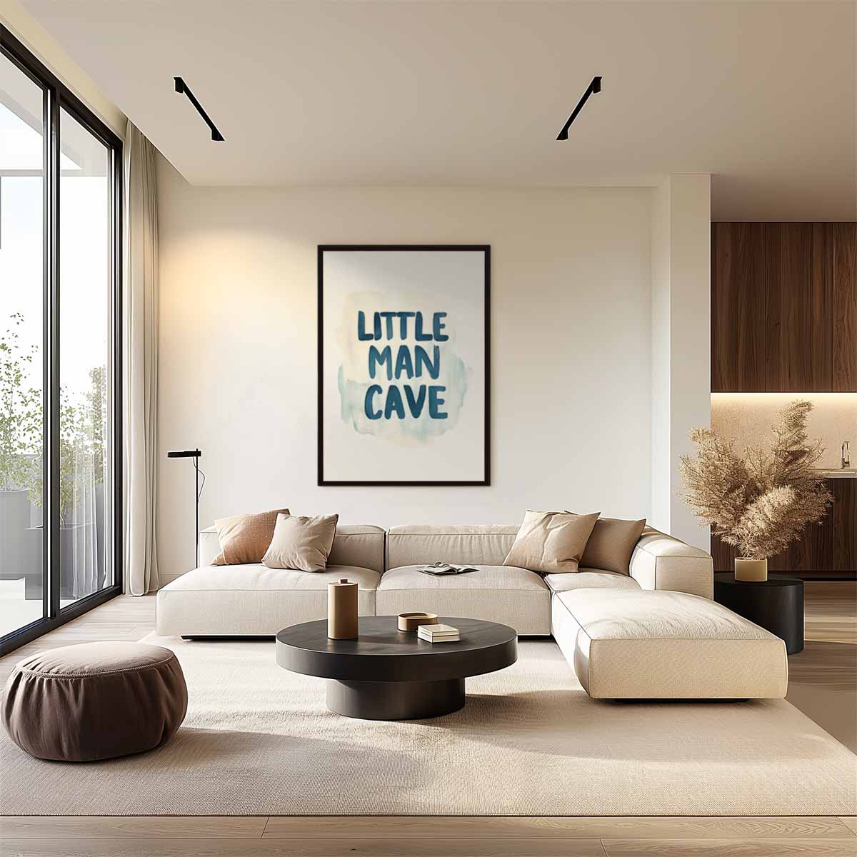 Little Man Cave Poster Kunstwerk-canvas-dibond-plexiglas-wanddecoratie-WallArtistic