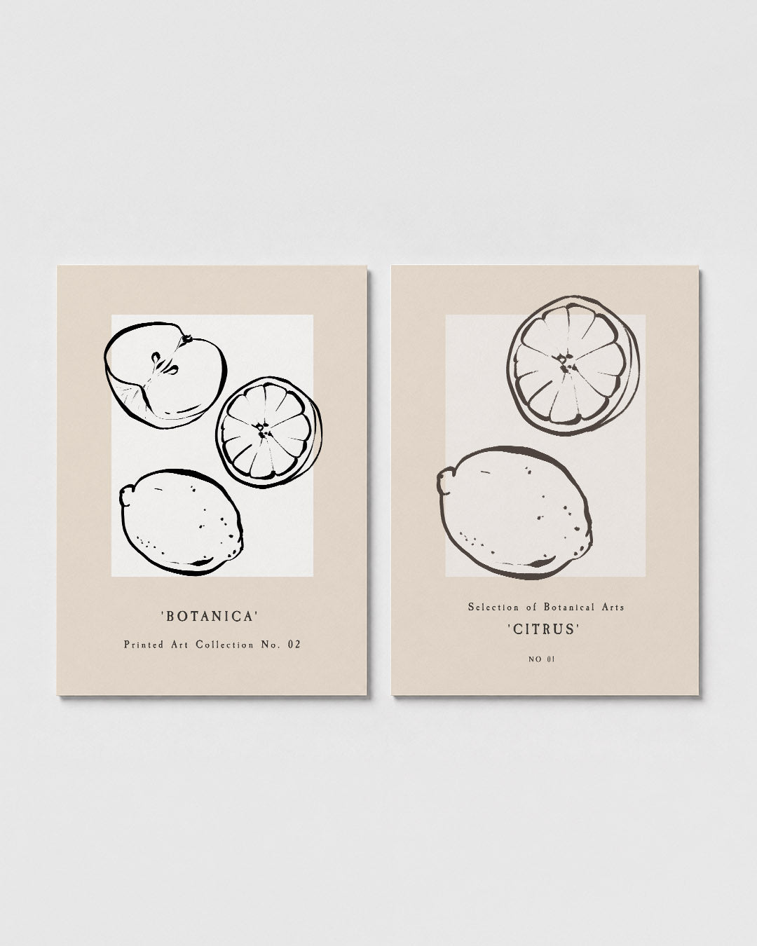 Fruitige lijnen Posterset