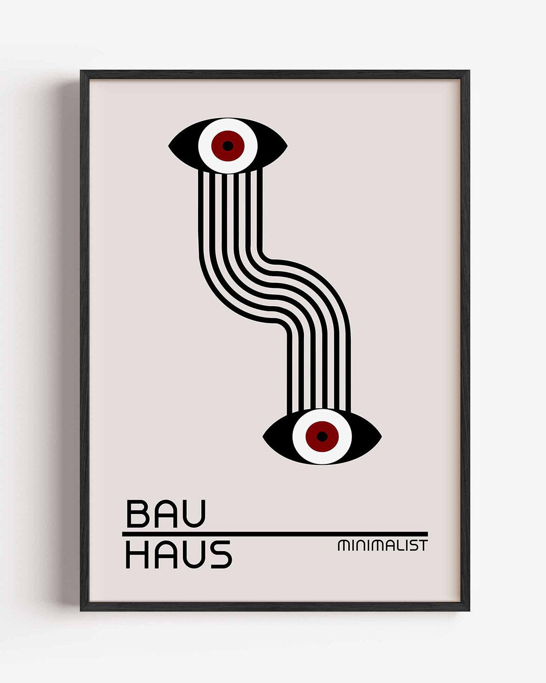 Lijnen en ogen Poster