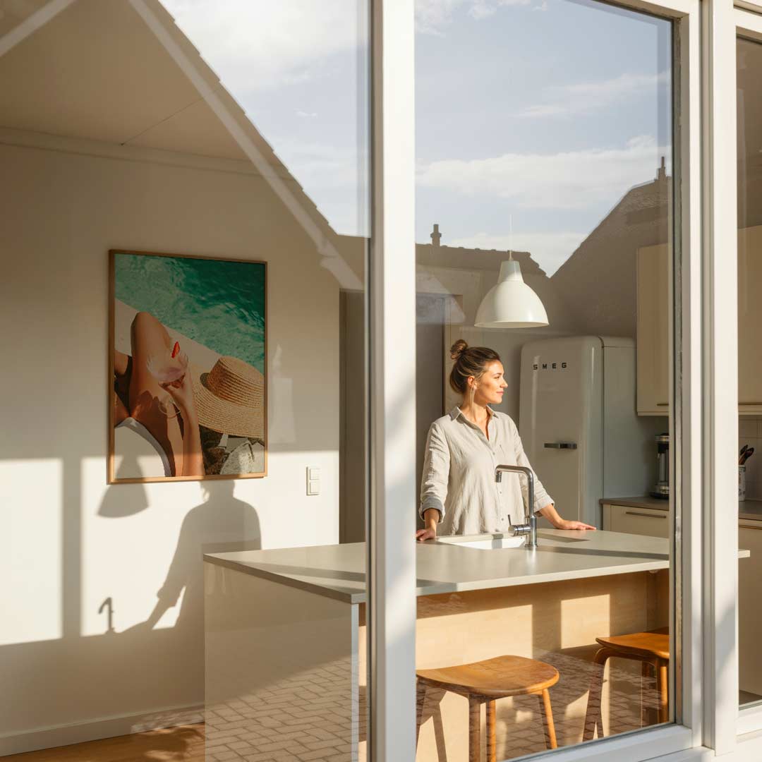 Zomerse Poolside Vibes Poster-WallArtistic