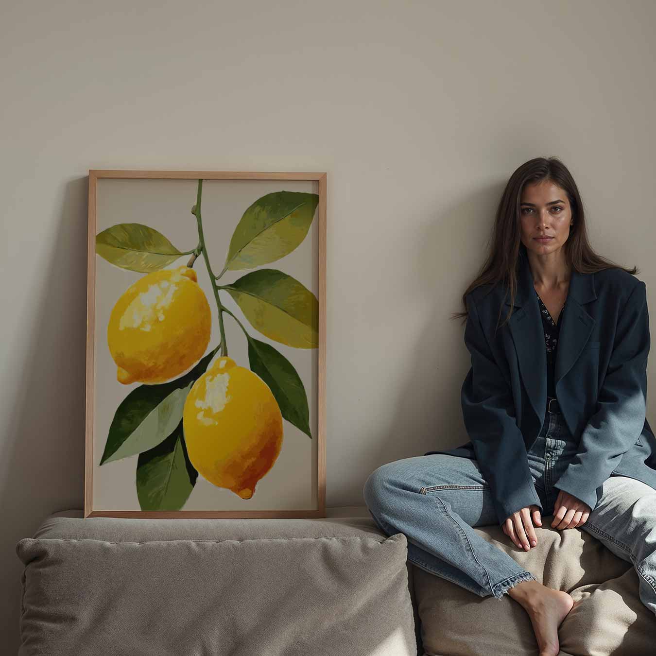 Verfrissende Citrus Kunstposter