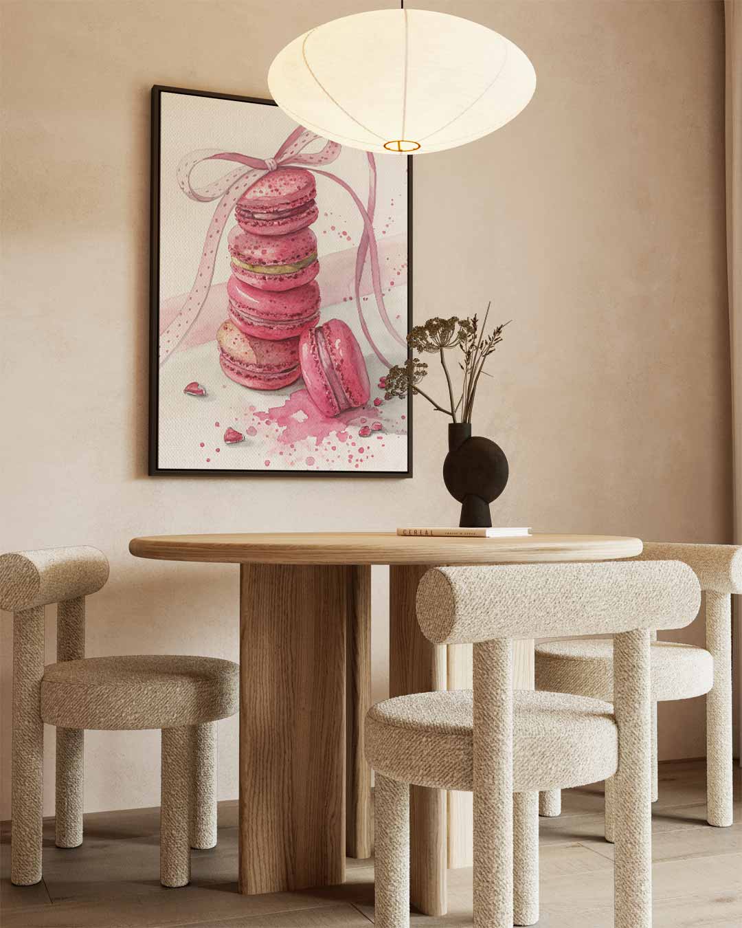 Zoete Macaron Fantasie Kunstwerk-canvas-dibond-plexiglas-wanddecoratie-WallArtistic