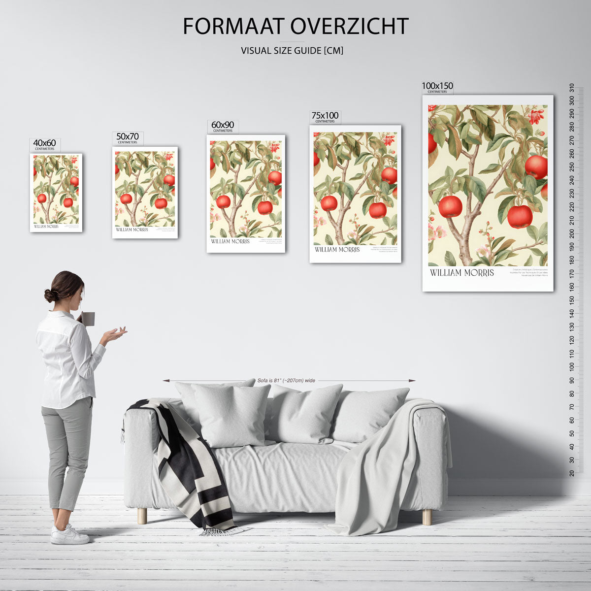 Fruit en bladeren Kunstwerk