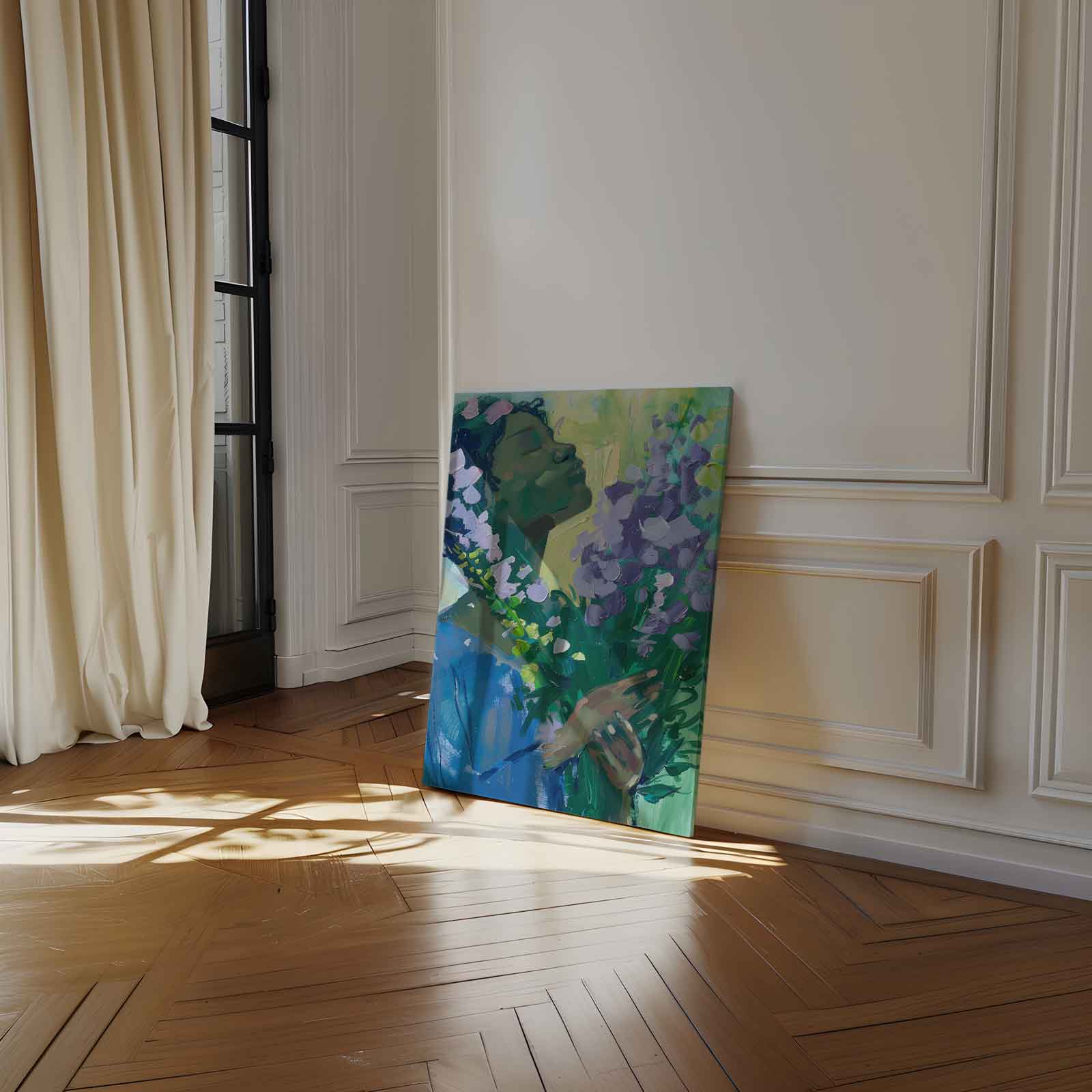 Bloemige Dromen Kunstwerk-canvas-dibond-plexiglas-wanddecoratie-WallArtistic
