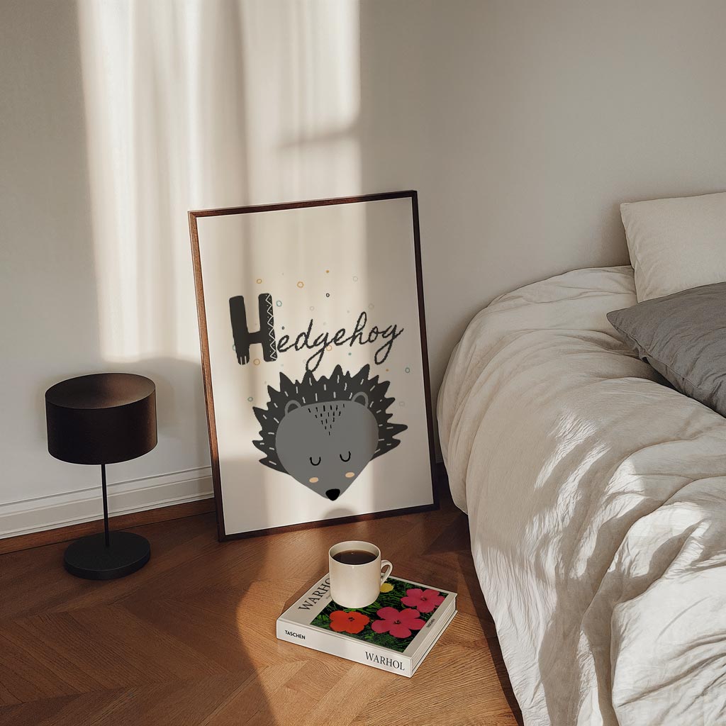 Schattige Egel Poster