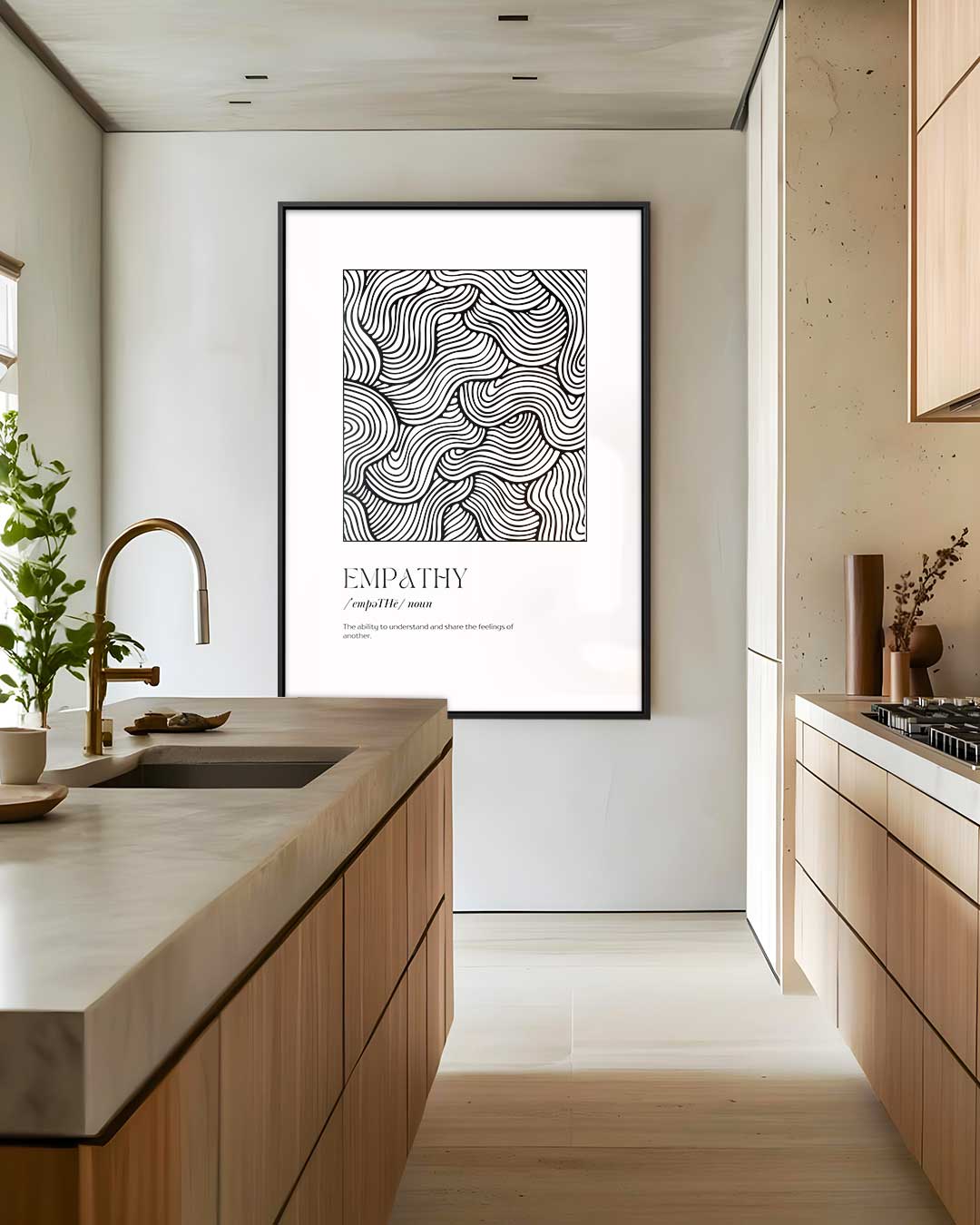 Golvende Empathie Kunstwerk-canvas-dibond-plexiglas-wanddecoratie-WallArtistic