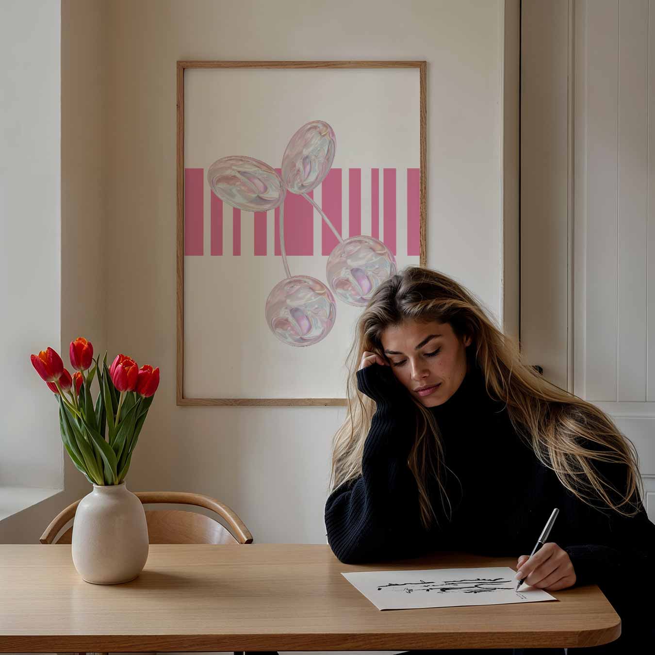 Glanzend Kersen Avontuur Poster