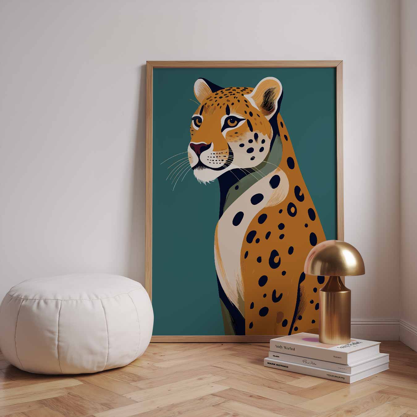 Elegante Luipaard Poster-WallArtistic