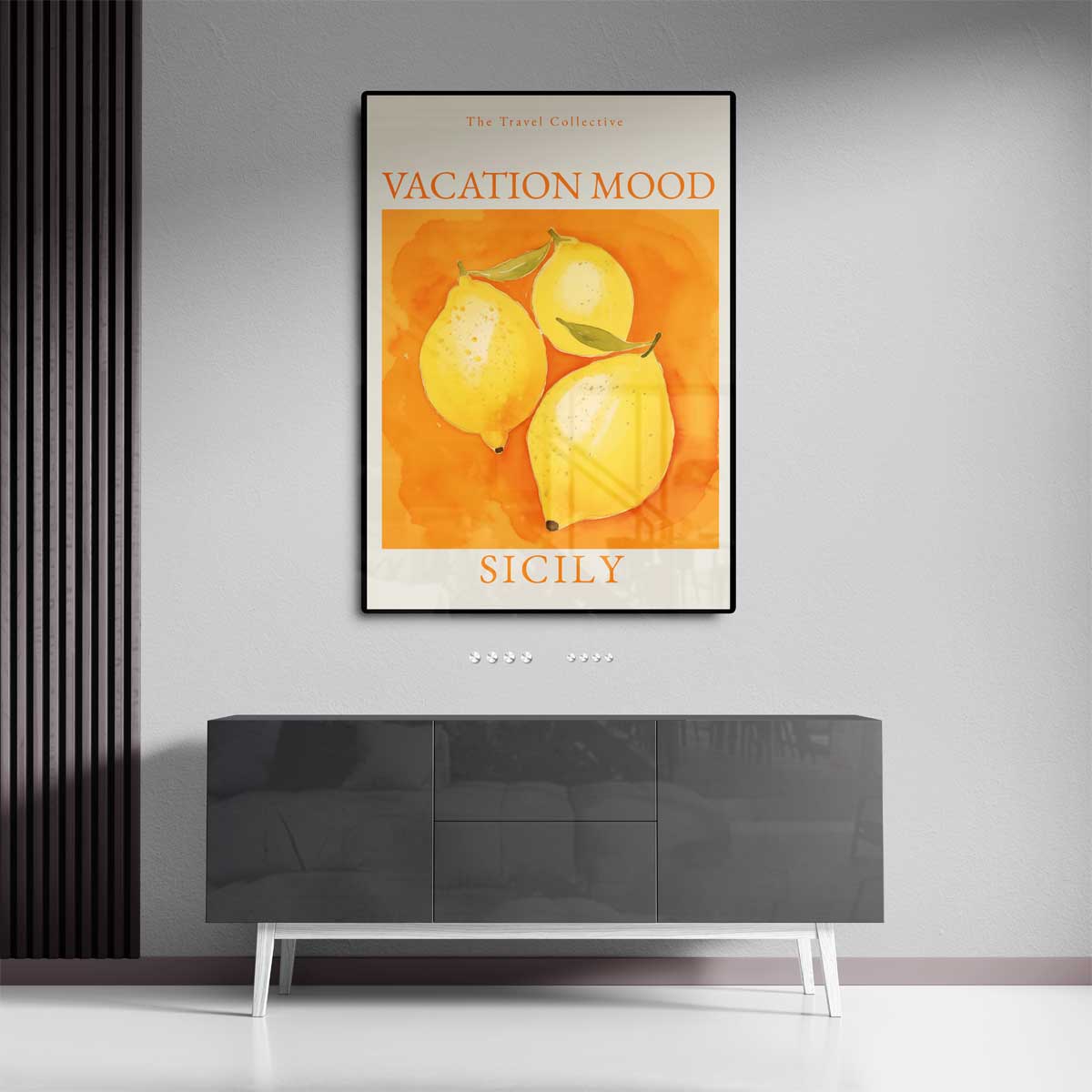 Zomerse Siciliaanse Citroenen Kunstwerk-canvas-dibond-plexiglas-wanddecoratie-WallArtistic