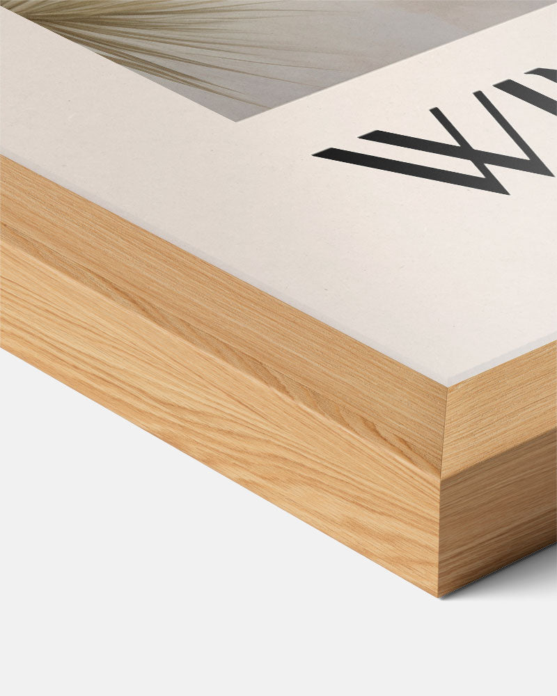 Winterse Dennenappel Poster-WallArtistic