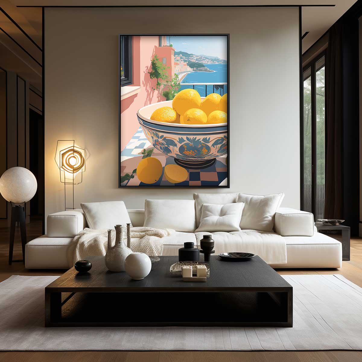 Zonnige Middellandse Zeevruchten Kunstwerk-canvas-dibond-plexiglas-wanddecoratie-WallArtistic