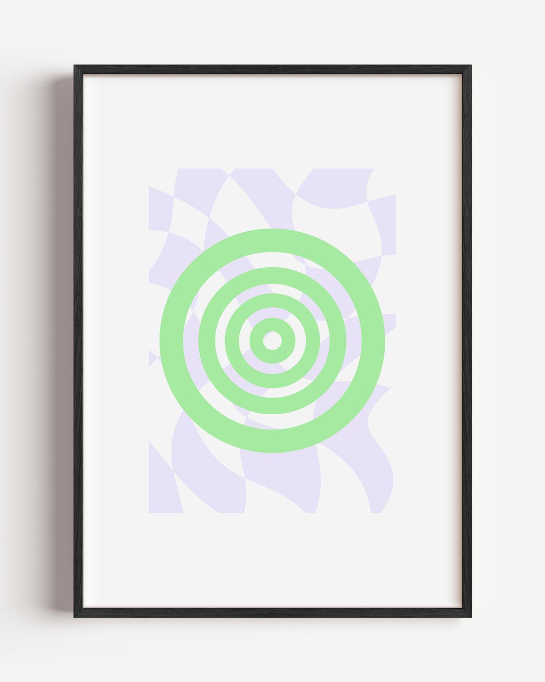 Vrolijke Groene Cirkel Poster-WallArtistic