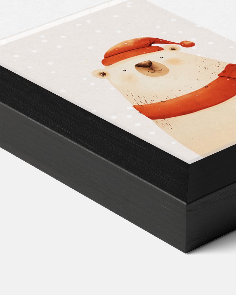 Winterse IJsbeer Met Muts Poster