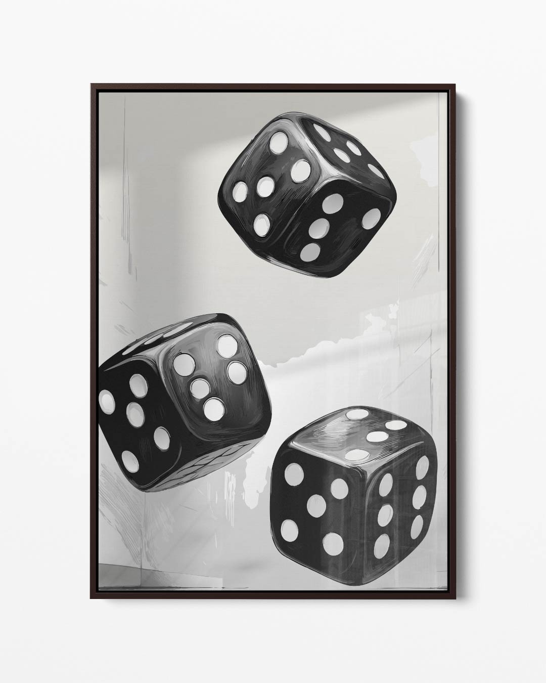 Rollende Dobbelstenen Kunstwerk-canvas-dibond-plexiglas-wanddecoratie-WallArtistic