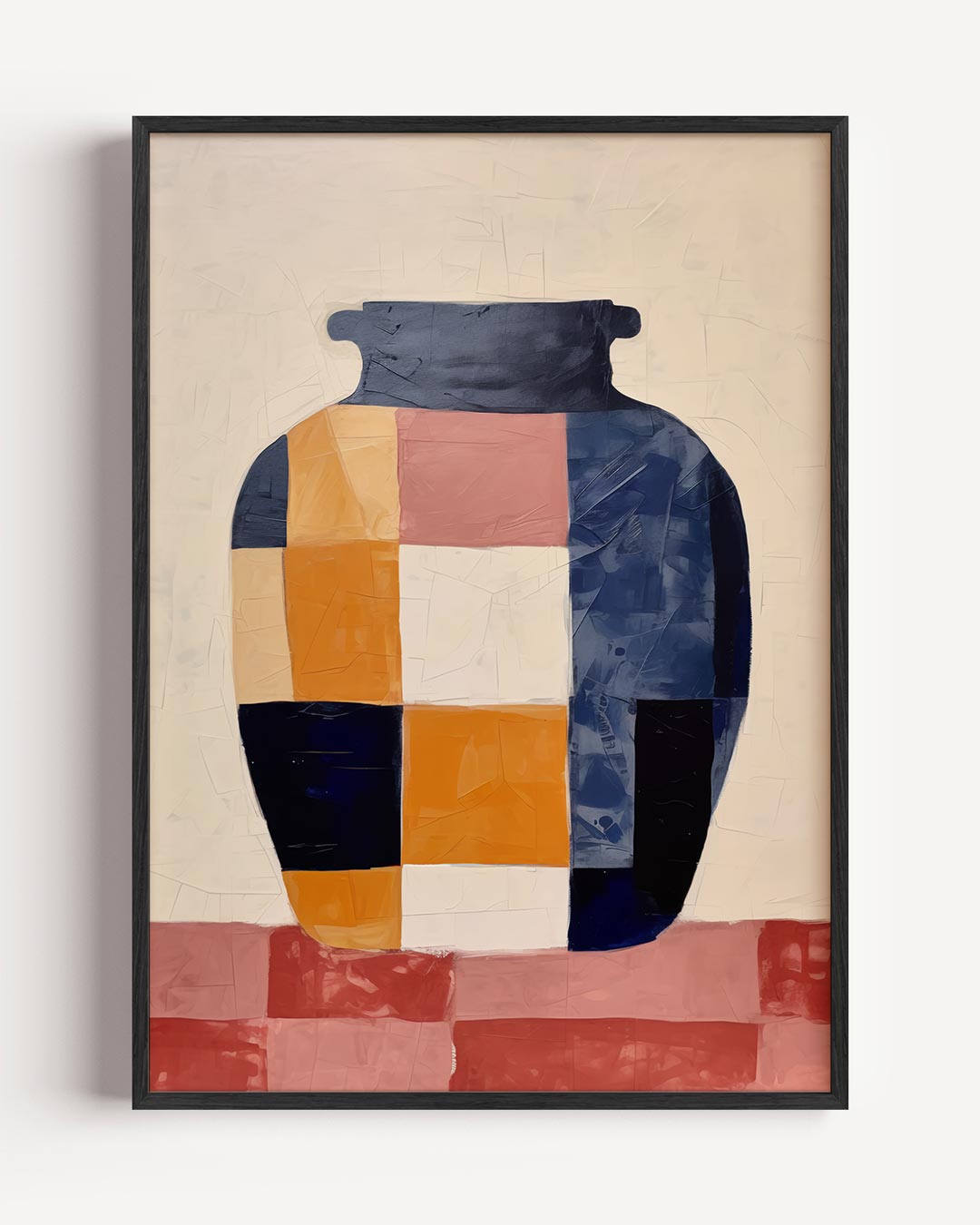 Abstracte Vaas Kunstposter-WallArtistic