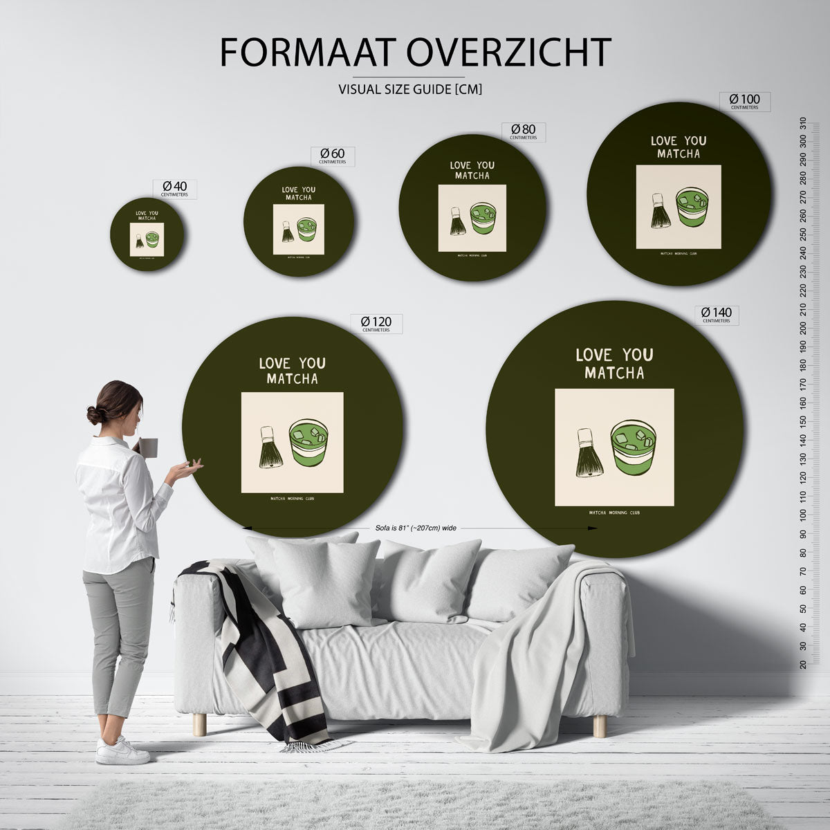 Matcha en garde Muurcirkel