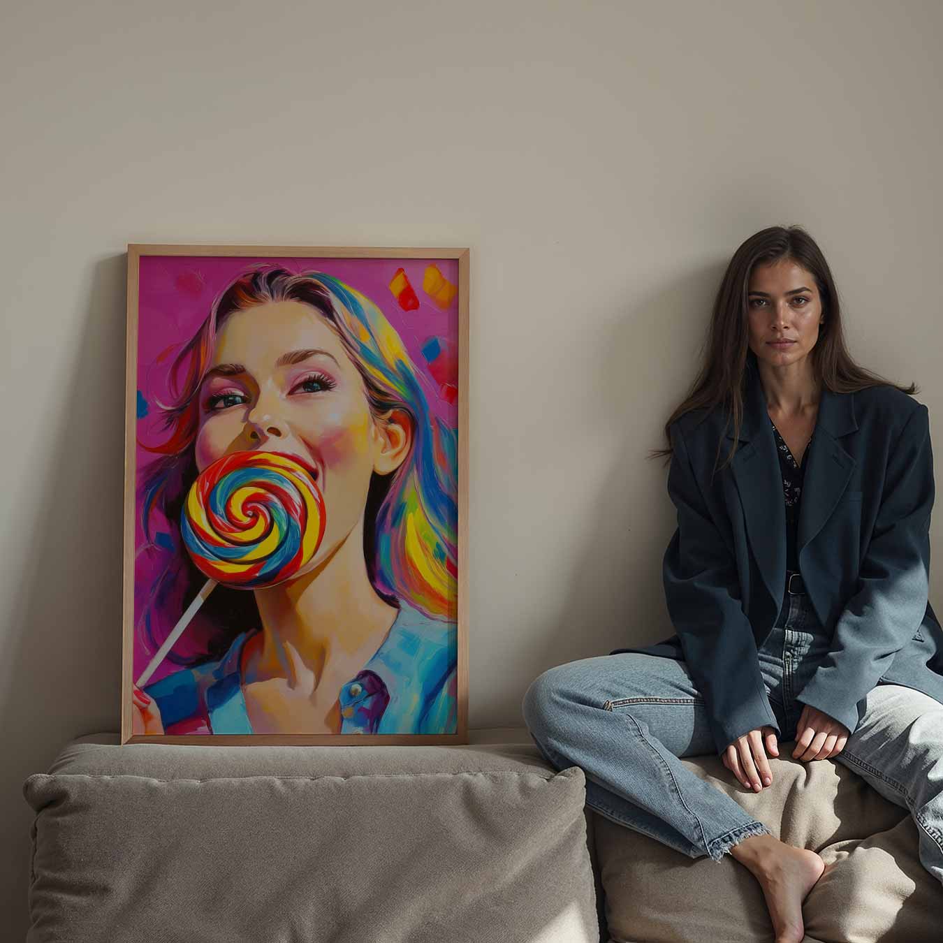 Kleurrijke Lolly Droom Poster-WallArtistic