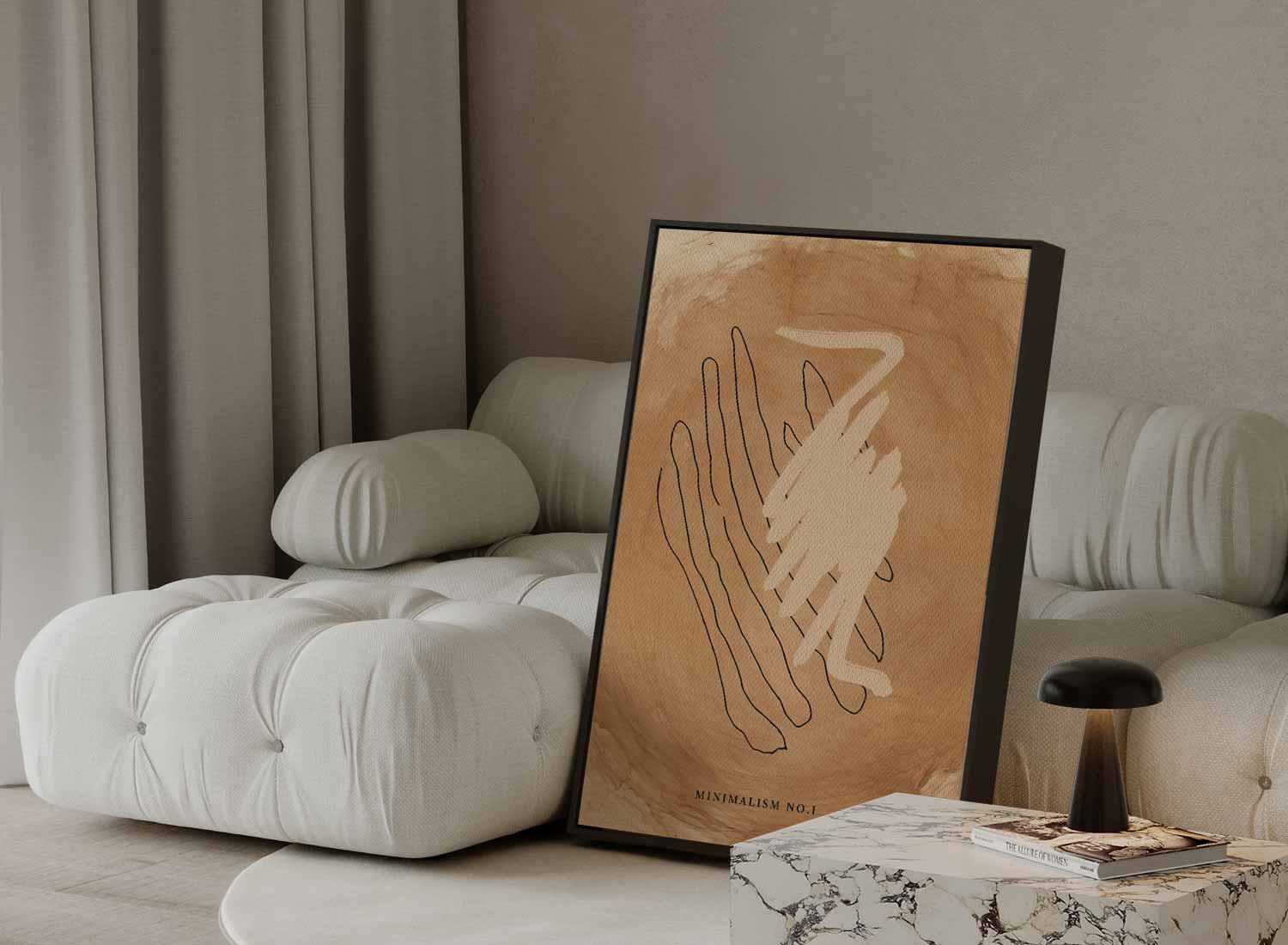 Minimalisme No.1 Kunstwerk-canvas-dibond-plexiglas-wanddecoratie-WallArtistic