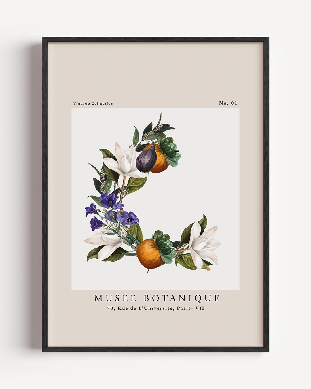 Vintage Botanische Bloemenposter-WallArtistic