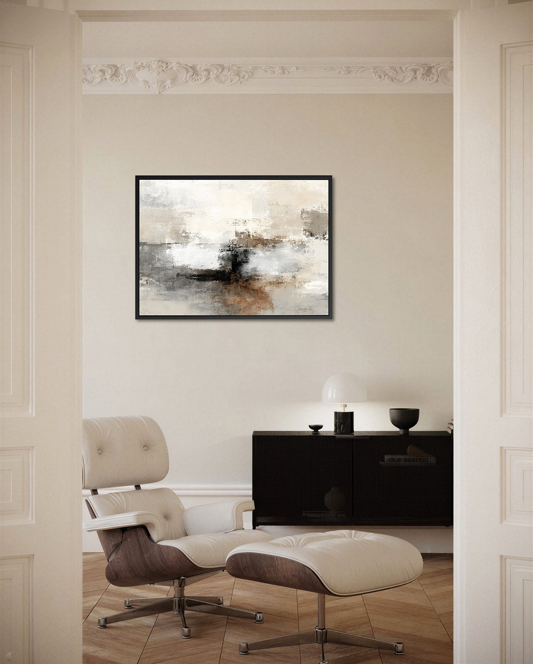 Rustige kleurencompositie Kunstwerk