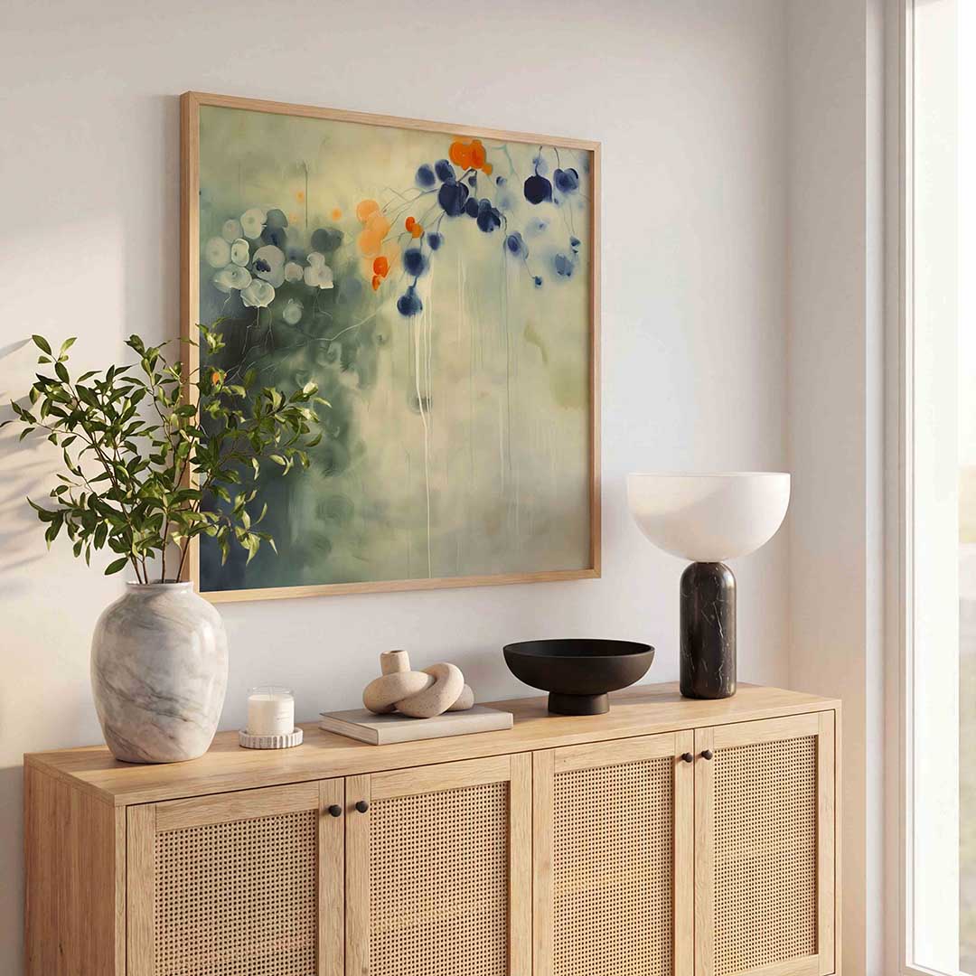 Abstracte bloemen Poster
