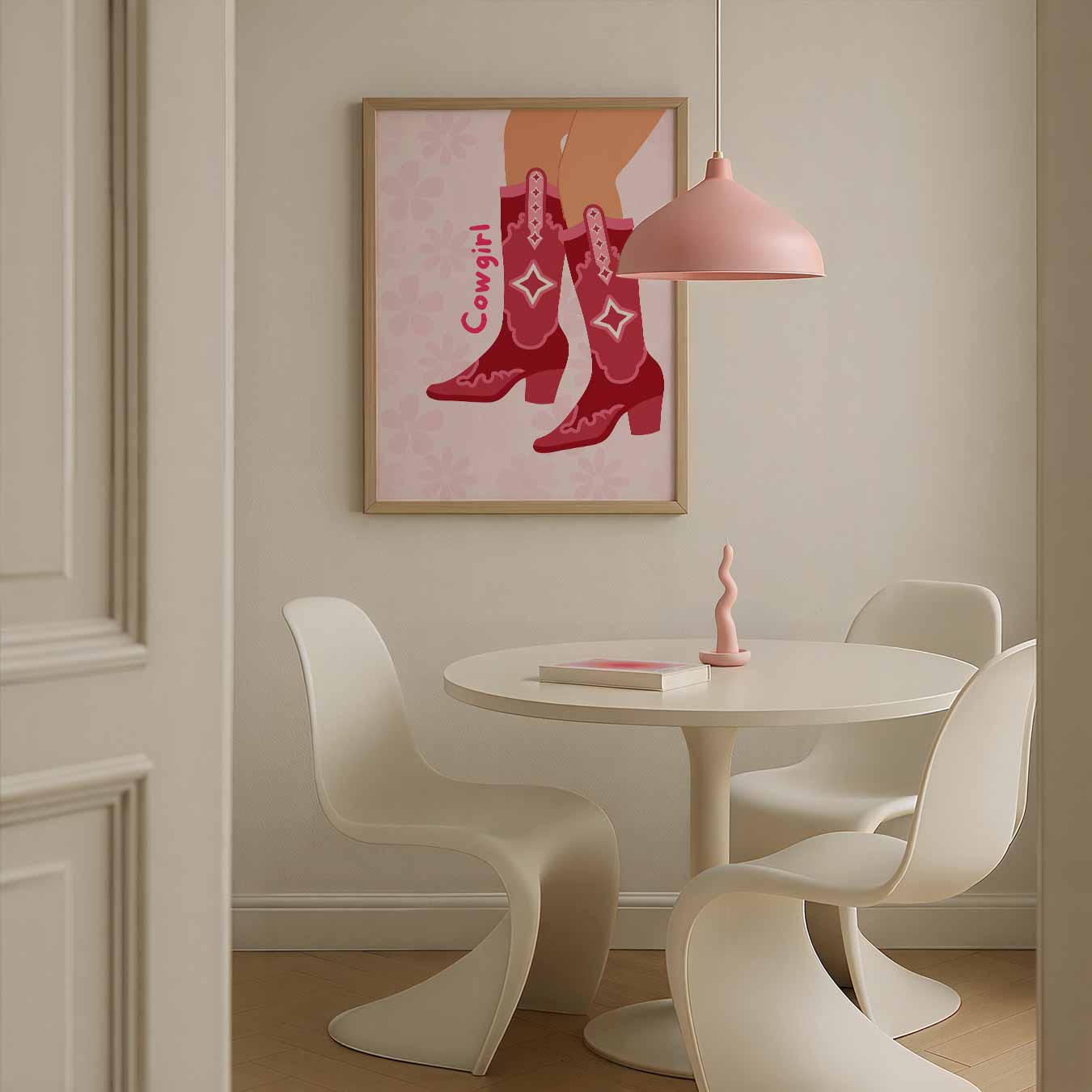 Stoere Cowgirl Boots Poster