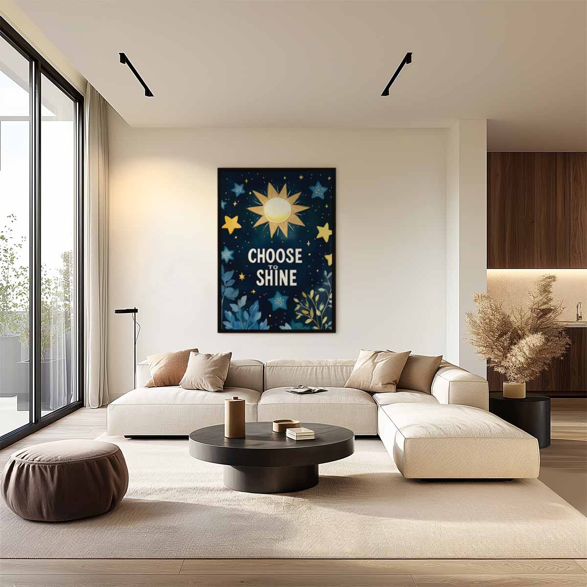Stralend de Nacht In Kunstwerk-canvas-dibond-plexiglas-wanddecoratie-WallArtistic